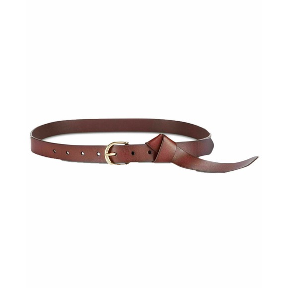 INC International Concepts Accessories - INC Women's Knotted Leather Pant Belt Brow…